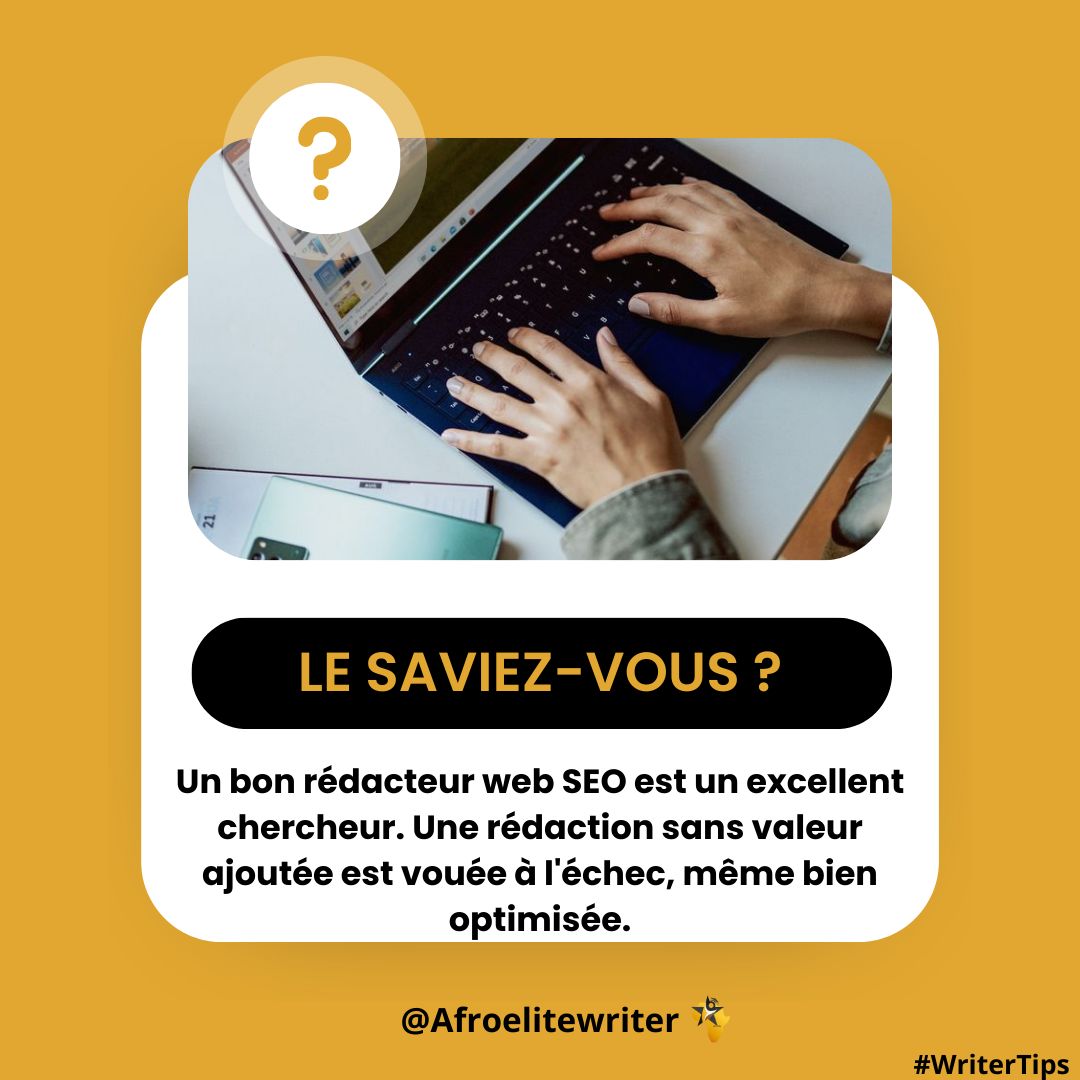 Le saviez-vous ? Votre plume ne vaut rien sans une bonne recherche !